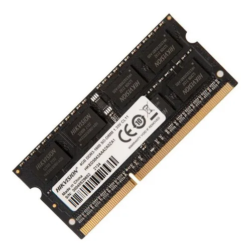 MEMORIA RAM DDR3 HKED3042AAA2A0ZA1 | CAPACIDAD 4 GB | VELOCIDAD 1600 MHZ | FORMATO: SODIMM | VOLTAJE 1.35V | CL11 Y 204