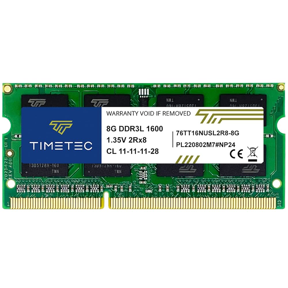 MEMORIA RAM DDR3L 1.35V 8GB 1600MHZ DUAL PACK TIMETEC