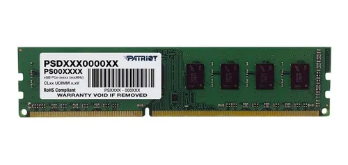 MEMORIA RAM PATRIOT DDR3 8GB 1600MHZ UDIMM SL PARA PC