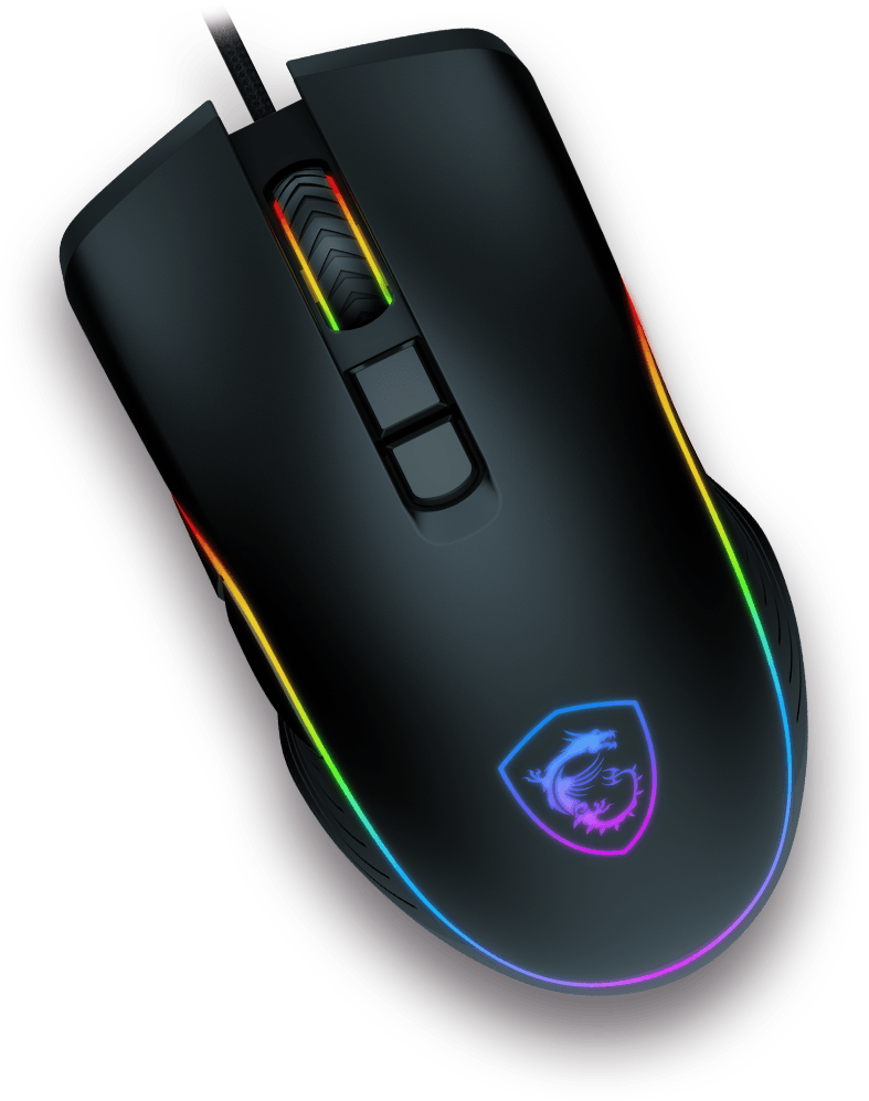 MOUSE MSI GAMING FORGE GM300 | OPTICO 7200DPI | 7 BOTONES | USB | RGB | NEGRO