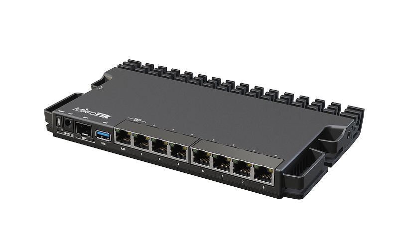 MIKROTIK  ROUTERBOARD  RB5009UG+S+IN 7 PORTS  GIGABIT  1 PORT  MULTIGIGABIT  2.5G  1 SP 10G  1GB  RAM  L5  LICENCIA