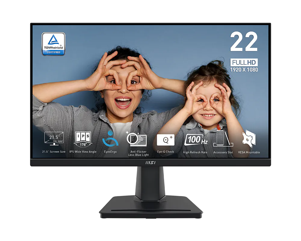 MONITOR | MSI | MP225 | 21.5" | 100HZ | 1920x1080 | FHD