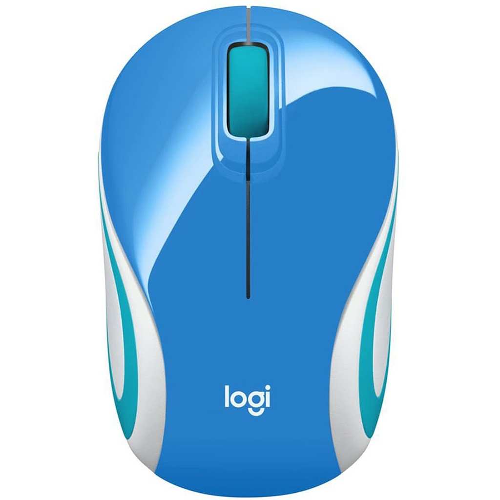 MOUSE LOGITECH M187 OPTICO 1000DPI 3 BOTONES INALAMBRICO AZUL