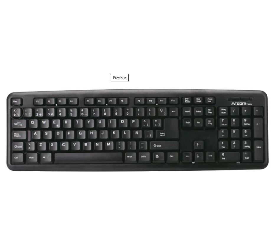 TECLADO ARGOM CLASSIC KEYBOARD KB-7414 | SPANISH | USB | NEGRO | ARG-KB-7414