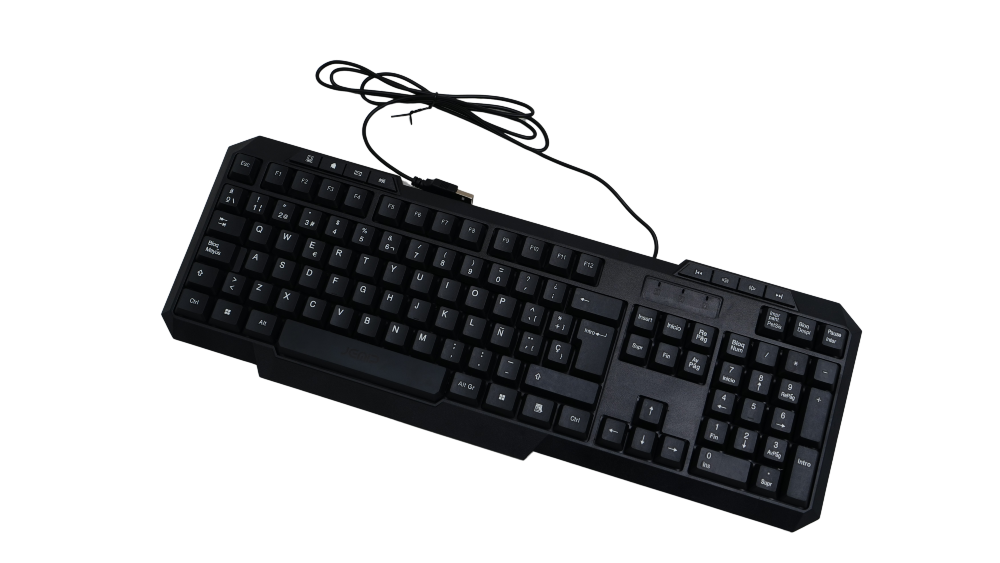 TECLADO JEMIP K888 | MULTIMEDIA | SPANISH | USB | NEGRO