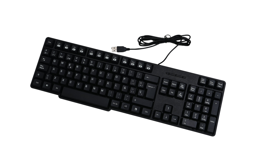 TECLADO JEMIP K889 | SPANISH | USB | NEGRO