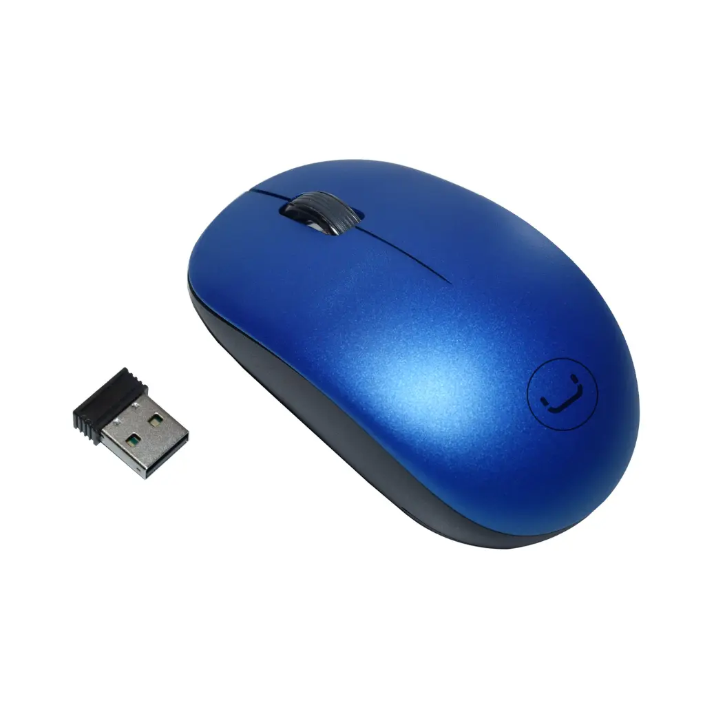 MOUSE UNNO TEKNO CURVES INALAMBRICO AZUL MS6526BL