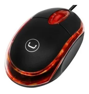 MOUSE UNNO TEKNO OPTICO USB LED ROJO MS6501BK