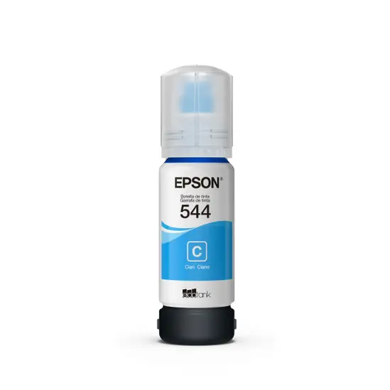 BOTELLA DE TINTA ORIGINAL EPSON T544 AZUL L1110 - L3110 - L3150 - L3250 - L5190 - L4260