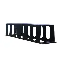 ORGANIZADOR  HORIZONTAL  2U  19"  METALICO  COLOR NEGRO  METALNET 01PT180