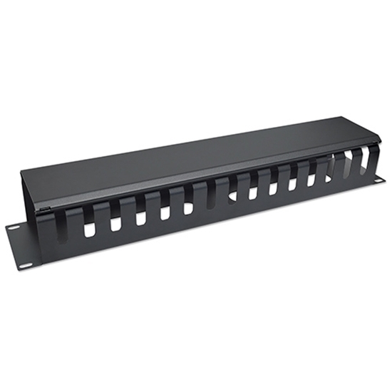 ORGANIZADOR  HORIZONTAL  2U  19" METALICO  CON TORNILLOS ONLINK OL-ORG-2U