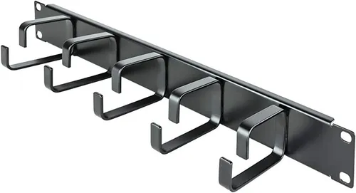 ORGANIZADOR HORIZONTAL DE CABLES 5 ANILLOS 19" RACK STC-5RCM-19