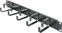 ORGANIZADOR HORIZONTAL DE CABLES  5 ANILLOS 19" RACK STC-5RCM-19