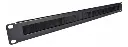 ORGANIZADOR HORIZONTAL  PASACABLES CON CEPILLOS 1U  19"  METALICO  OL-ORG-CEP-1U