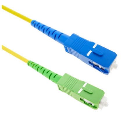 PATCH CORD FIBRA OPTICA APC UPC 1 METRO VERDE A AZUL WIREPLUS