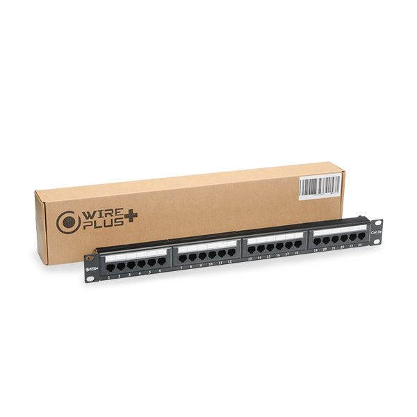 PATCH PANEL CAT 5E 24 PUERTOS WIREPLUSS ACC-PATCH24-5