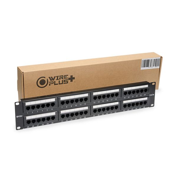 PATCH PANEL CAT 5E 48 PUERTOS WIREPLUSS ACC-PATCH48-5