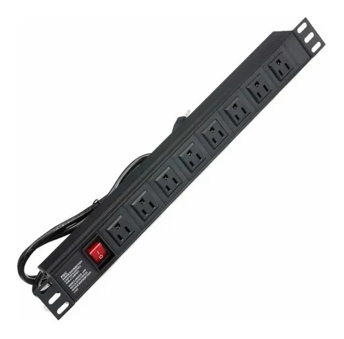 PDU 19" 8 TOMAS CON SUPRESOR DE PICOS RACKEABLE TONAL