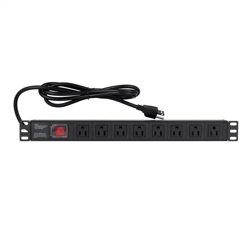 PDU REGLETA MULTITOMA ONLIINK 1U 8 TOMAS 15 AMPER 110V 1650W 483X44X44MM