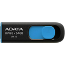 PENDRIVE ADATA UV128 64GB USB 3.0 COLOR AZUL RETRACTIL AUV-128-64G-RBE