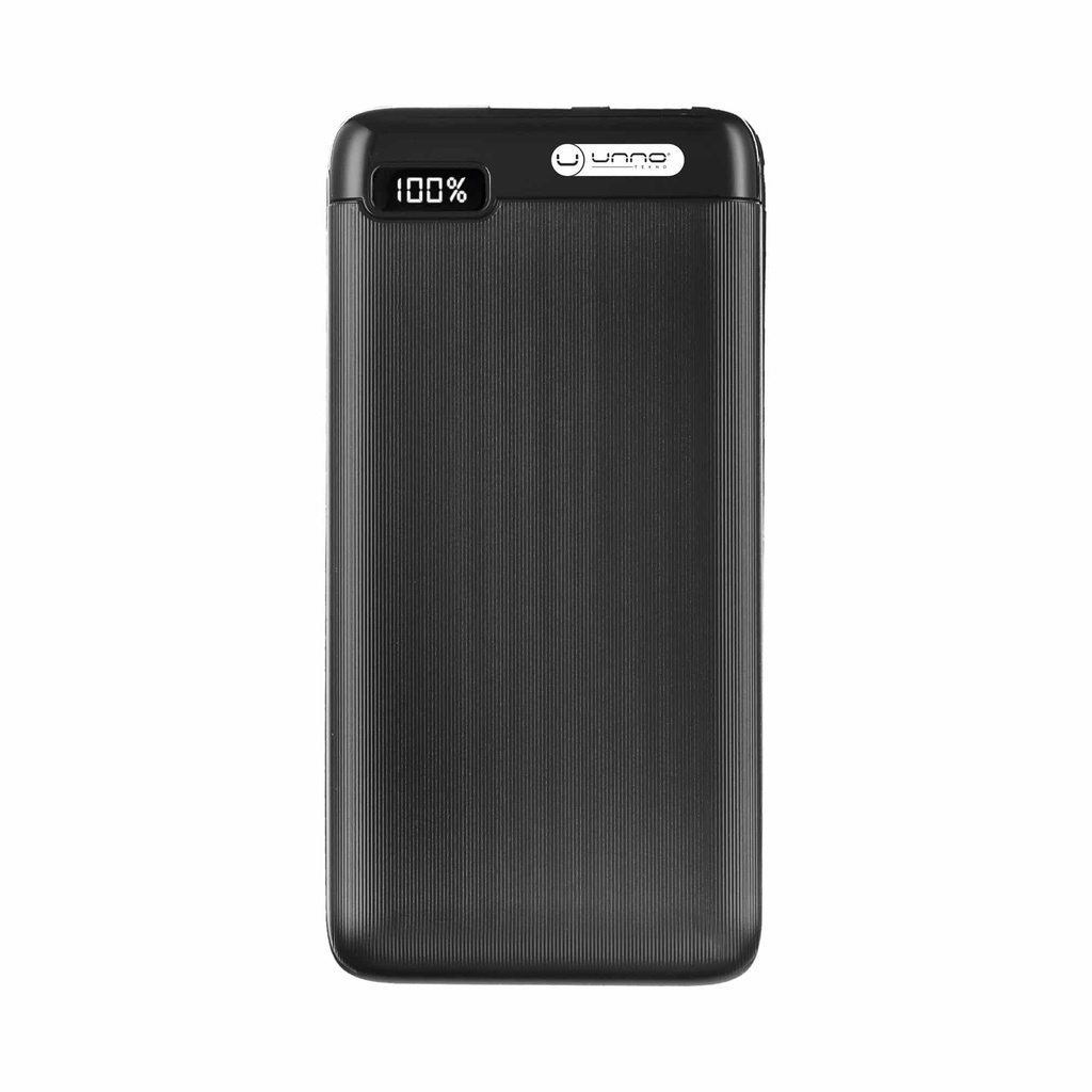 POWER BANK UNNO TEKNO POWERSLIM PB2310BK 10000MAH USB-C | 2X USB-A