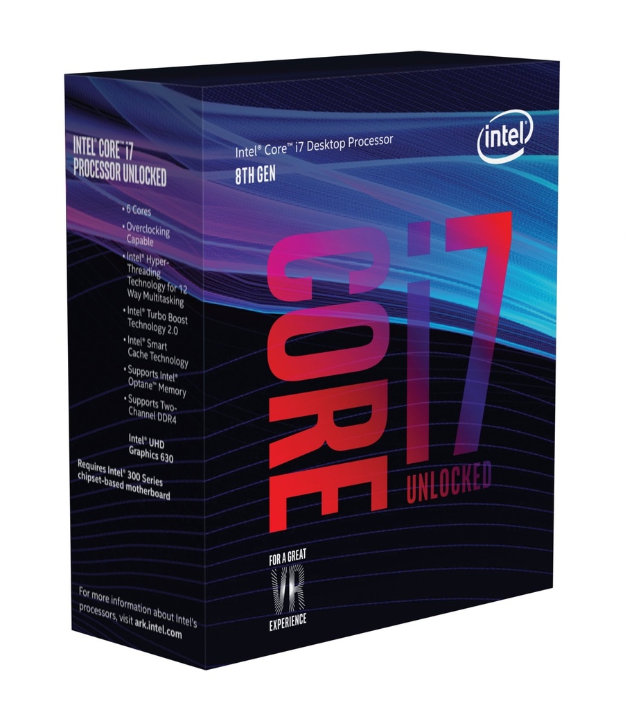 PROCESADOR INTEL CORE I7 GENERACION 8