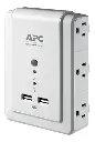 PROTECTOR DE CORRIENTE | APC | 6 TOMAS | 2 USB