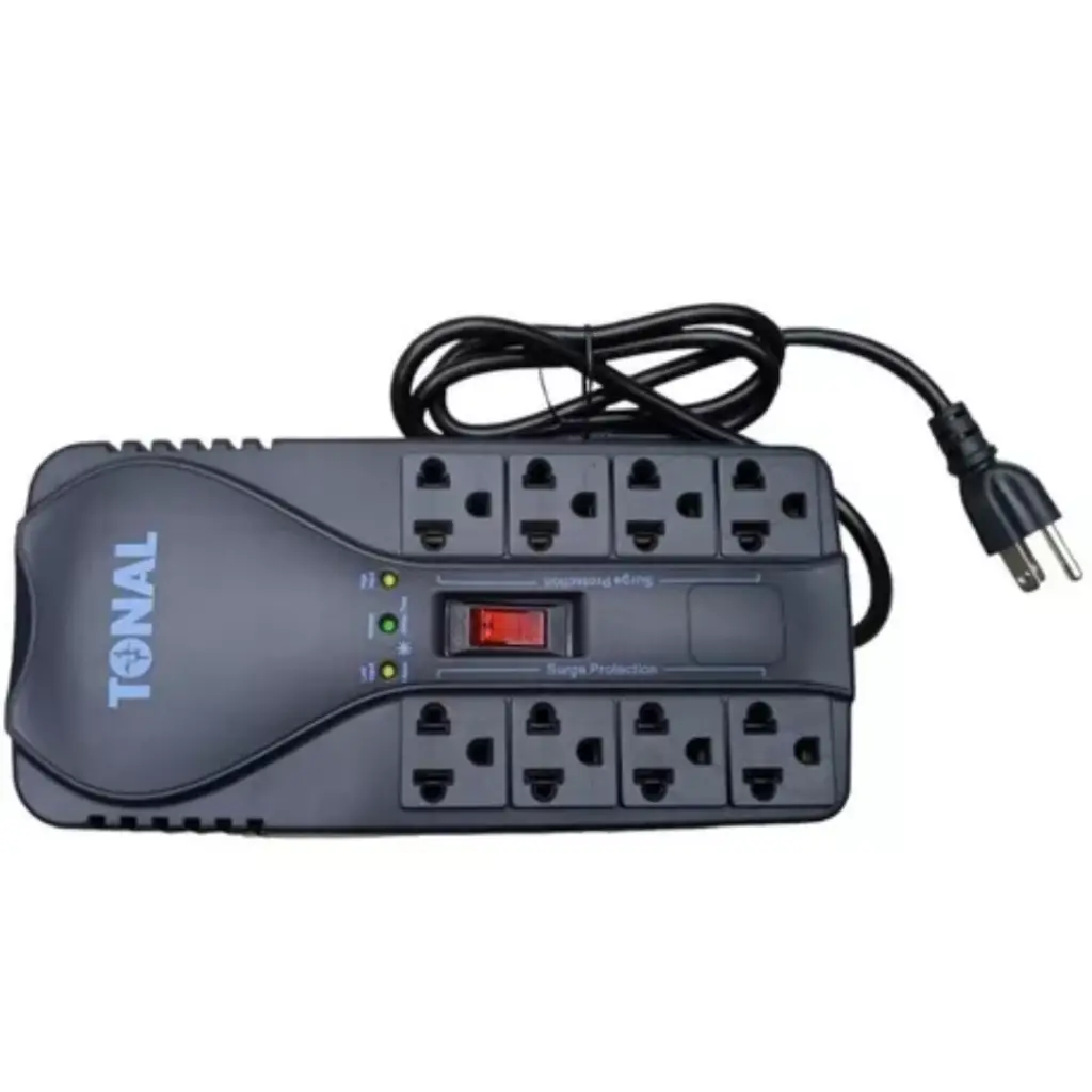 PROTECTOR P|COMPUTADORAS PC-1500 AVR 120V 8 TOMAS MARCA TONAL