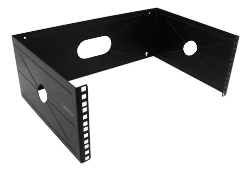 RACK DE PARED ABIERTO 6 UNIDADES ONLINK NEGRO METALICO R-6U-A