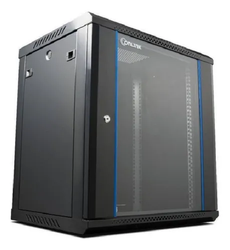 RACK DE PARED CERRADO FIJO 600X450X769MM CON PUERTA DE VIDRIO ONLINK OL-WS6415