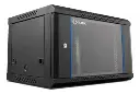 RACK DE PARED CERRADO FIJO 6U 600X450X368MM CON PUERTA DE VIDRIO ONLINK OL-WS6406