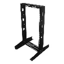 RACK DE PISO 18 UNIDADES NEGRO METALNET MET-RPISO-18U-NG