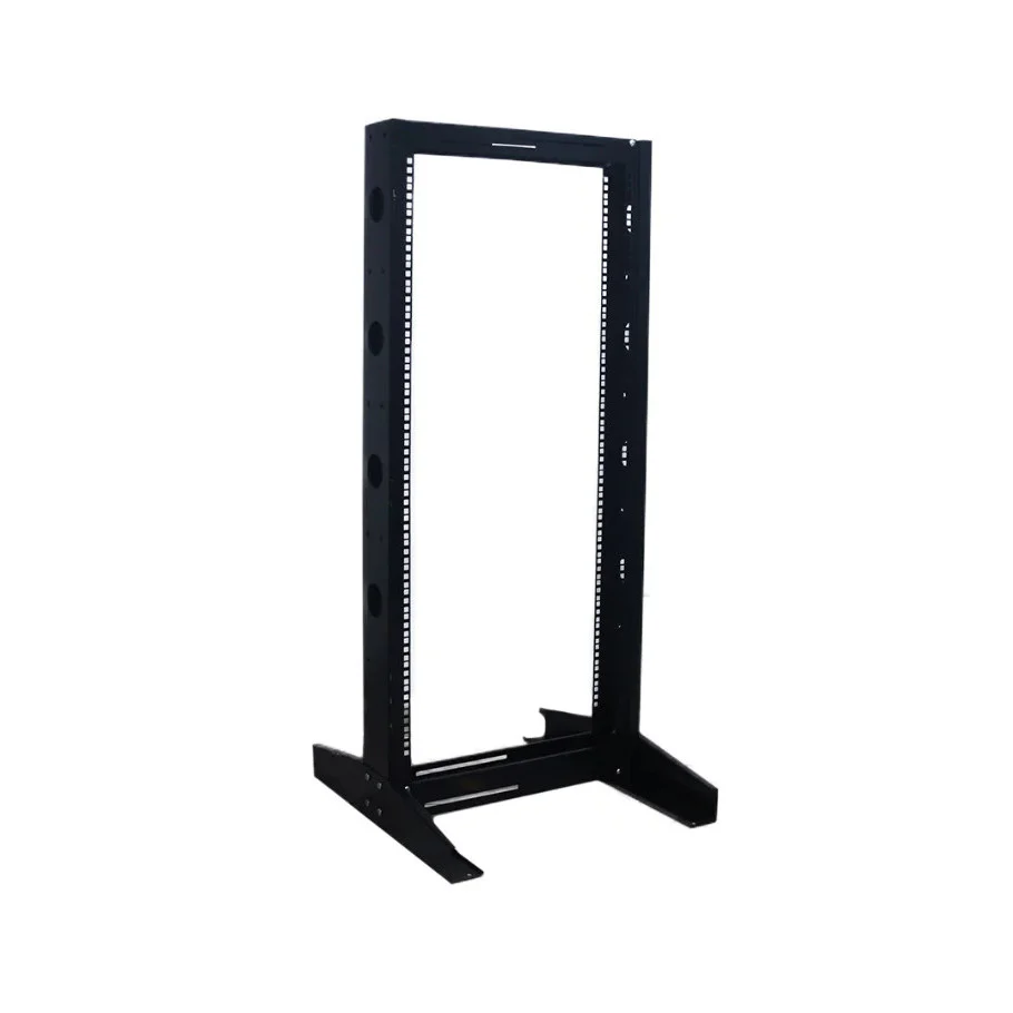 RACK DE PISO 24 UNIDADES NEGRO METALNET MET-RPISO-24U-NG