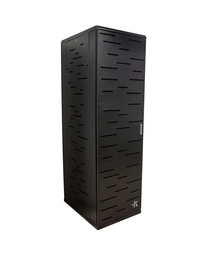 RACK DE PISO 42 UNIDADES NEGRO METALNET MET-RPISO-42U-NG