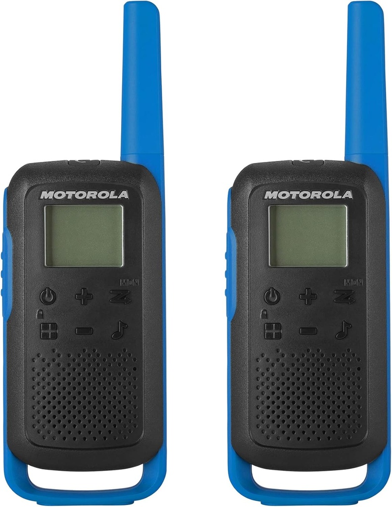 RADIOS MOTOROLA T270 FRS TALKABOUT DOS VIAS RECARGABLE 22 CANALES 25 MILLAS 2 PACK