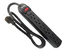 REGLETA | TONAL | MULTITOMA | 120V | AC 6 TOMAS | NEGRO | BB-05-1