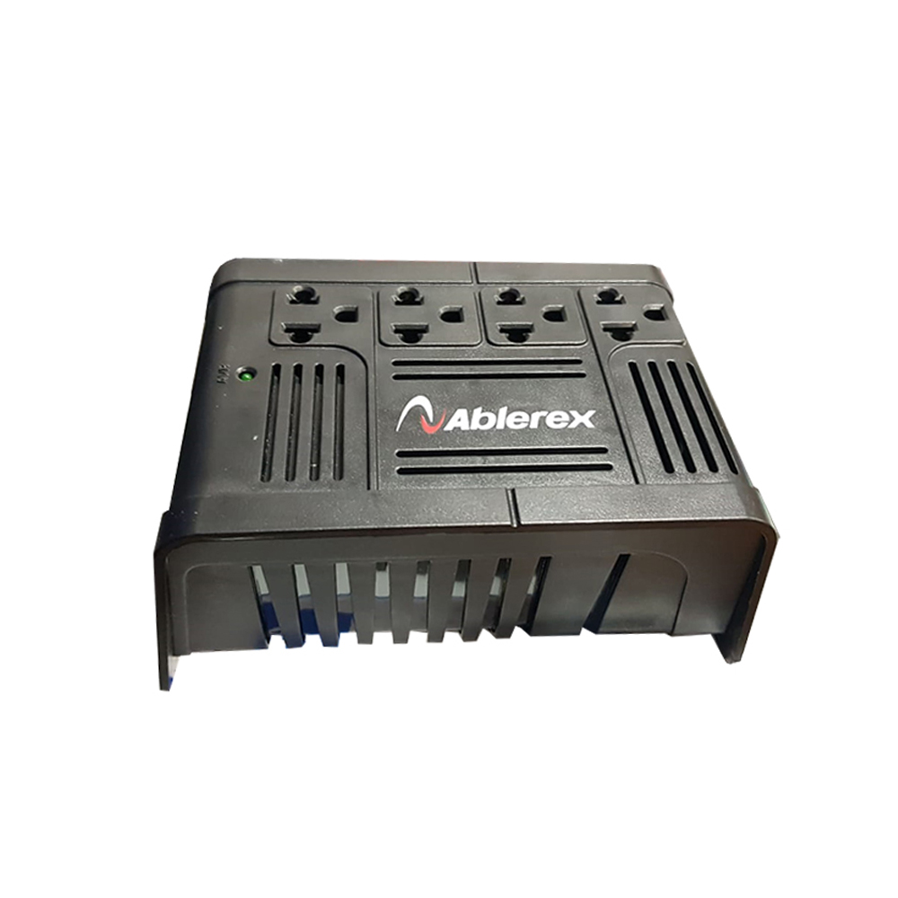 REGULADOR DE VOLTAJE ABLEREX AB-R1204 1200VA 600W 4 TOMAS..