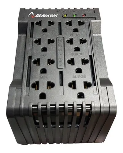 REGULADOR VOLTAJE ABLEREX AB-R1208N 1200VA 600W 120V AVR 8 TOMAS
