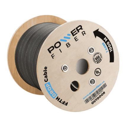ROLLO FIBRA OPTICA DROP 1 HILO CORES 1KM POWER FIBER G57A1-1KM-1