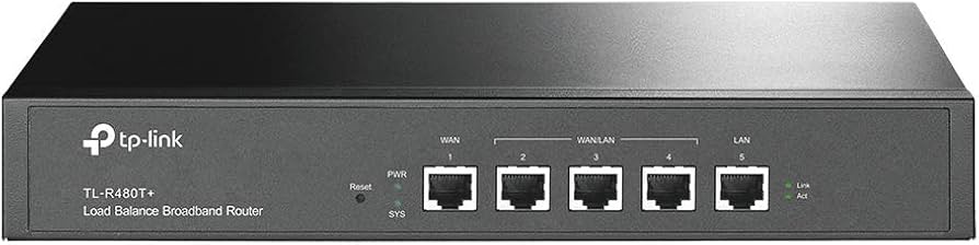 ROUTER TP LINK TL-R480T + BALANCEADOR DE CARGA BANDA ANCHA 4 PTOS WAN 10|100