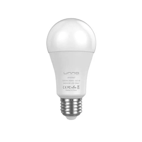 SMART BULB UNNO TEKNO INALAMBRICO WIIFI 2.4GHZ RGB 8.5W E26 LB1301WT