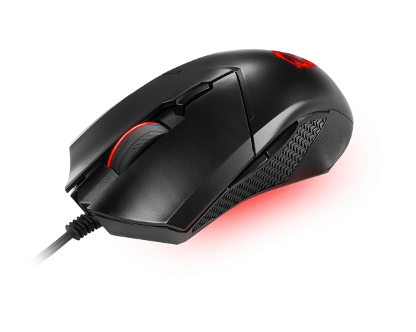 MOUSE MSI GAMING CLUTCH GM08 | 4200DPI | 3 BOTONES | RED LED | USB | NEGRO
