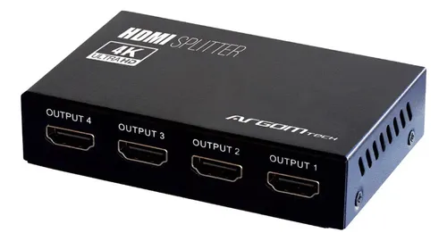 SPLITTER ARGOM HDMI 4 EN 1 4K ULTRA HD | FULLHD 3D | 340MHZ | ARG-AV-5114