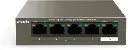 SWITCH POE TENDA 5 PUERTOS | 4 POE 63W GIGABIT 10|100|1000 MBPS TEG1105P-4-63W