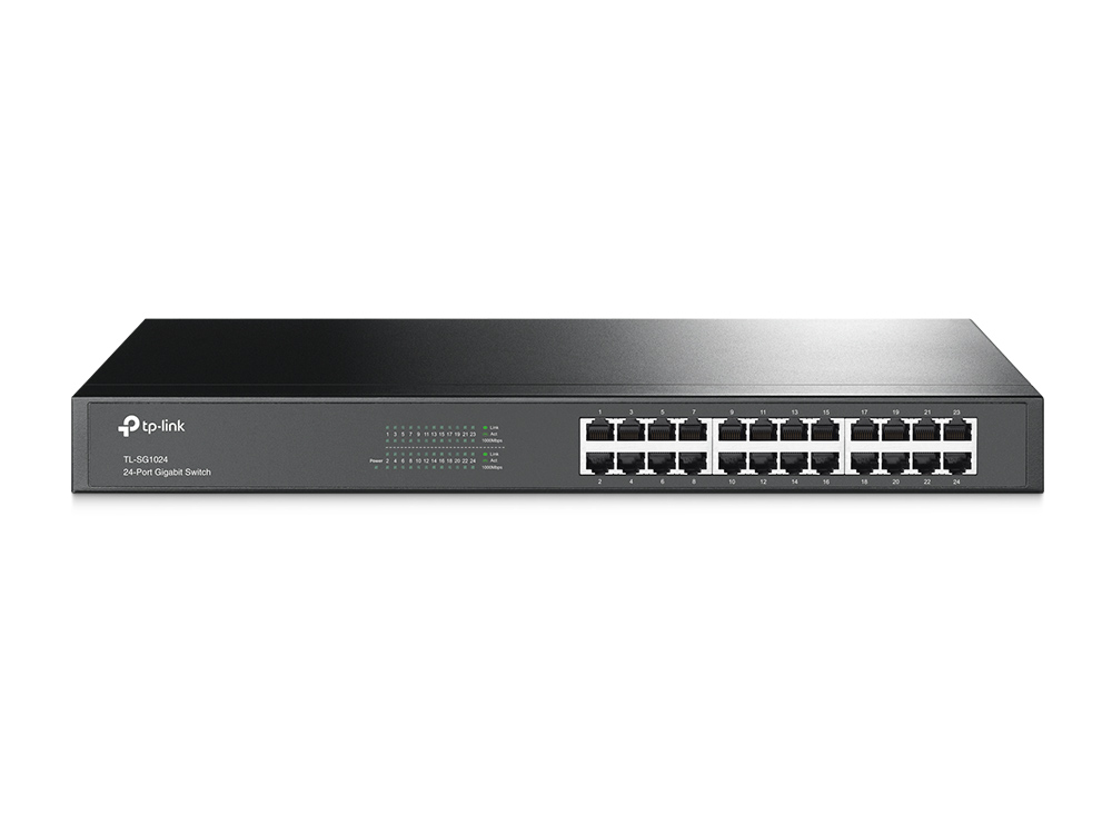SWITCH TP-LINK DE 24 PUERTOS GIGABIT RACKABLE TL-SG1024