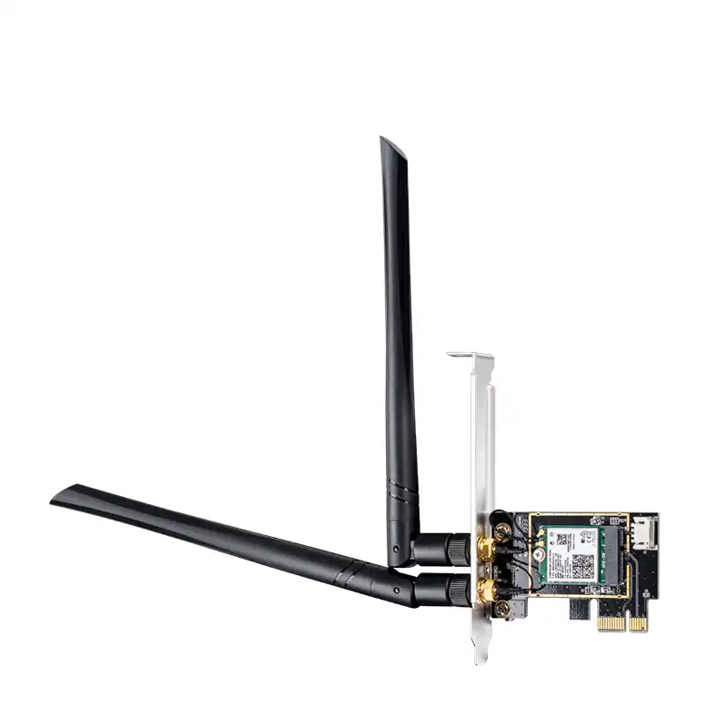 TARJETA DE RED CUDY WE3000 WIFI 6 BLUETOOTH 5.2 PCI EXPRESS GIGABIT AX3000 2 ANTENAS