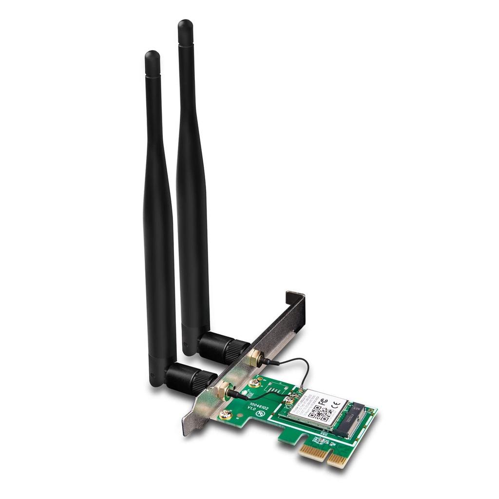 TARJETA DE RED WIFI PCI EXPRESS DUAL BAND 5DBI 2 ANTENAS