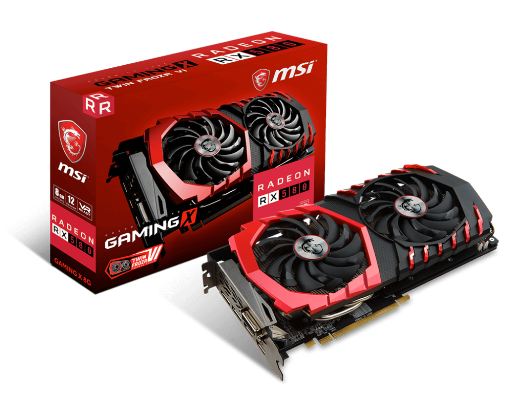 TARJETA DE VIDEO MSI RADEON RX580 GAMING X 8G