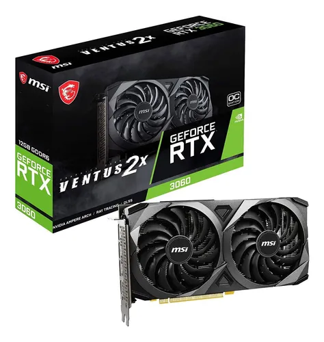 TARJETA DE VIDEO MSI VENTUS RTX3060 8GB GDDR6