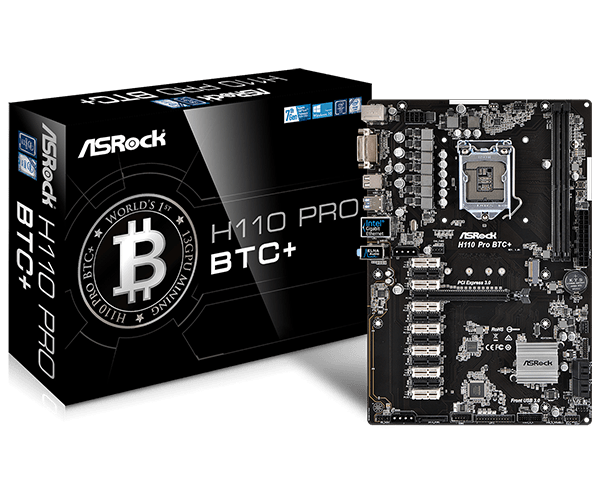 TARJETA MADRE ASROCK H110 PRO BTC+ LGA1151 6TA 7MA GEN